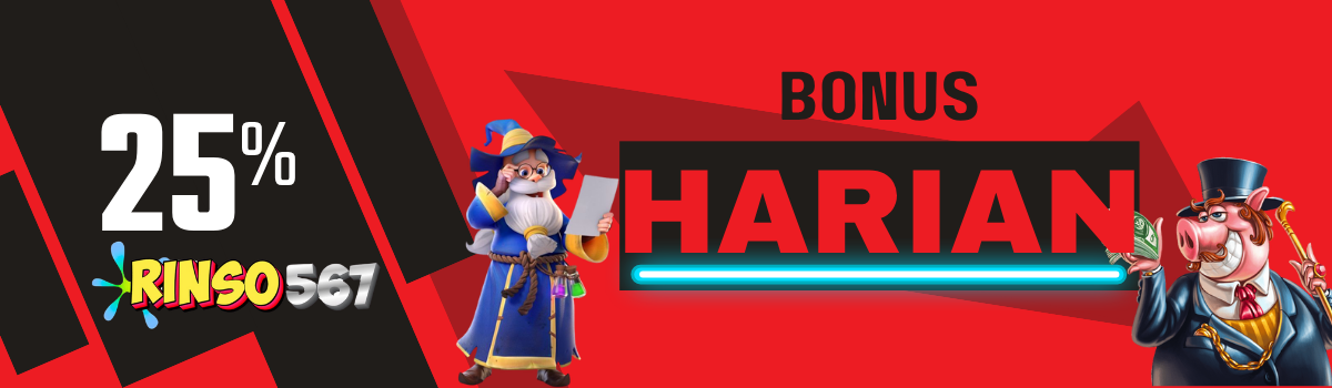 BONUS DEPOSIT SETIAP HARI 25% Banner