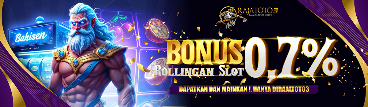 BONUS ROLLINGAN SLOT DAN CASINO 0.7% Banner
