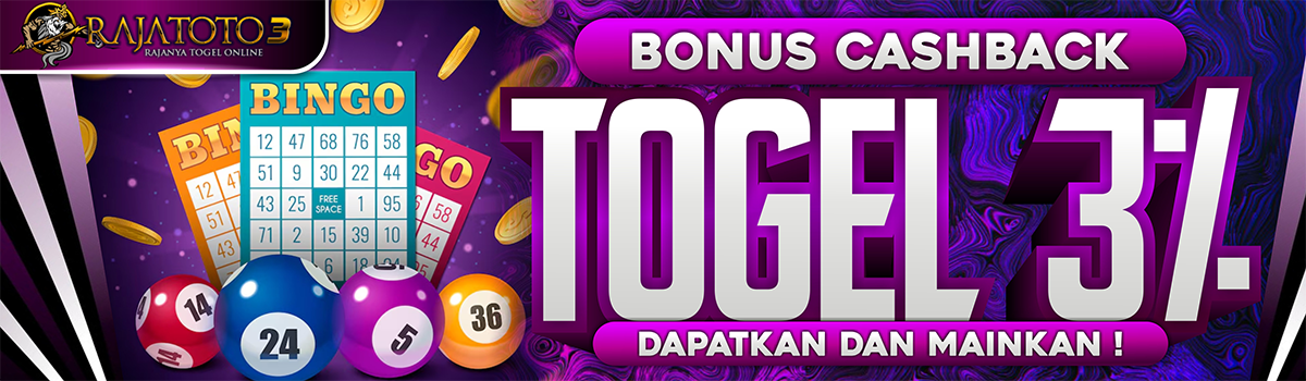 BONUS CASHBACK KEKALAHAN TOGEL 3% Banner
