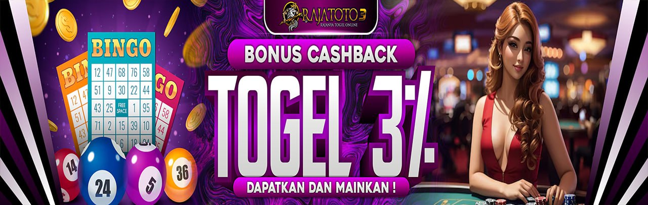 BONUS CASHBACK KEKALAHAN TOGEL 3% Banner