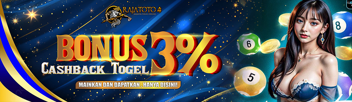 BONUS CASHBACK KEKALAHAN TOGEL 3% Banner