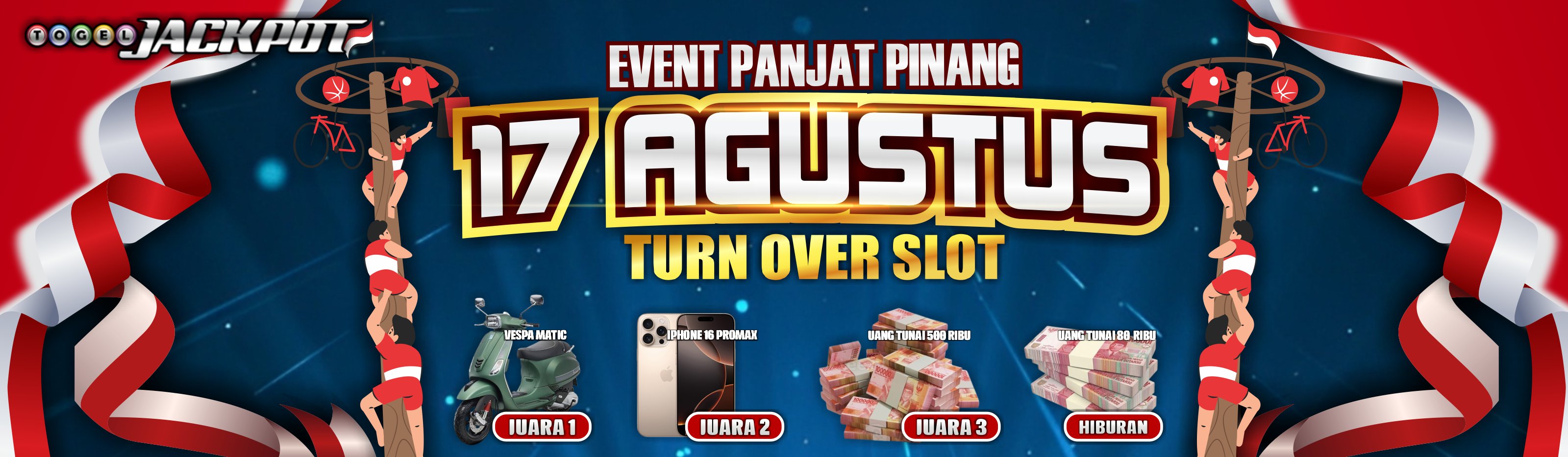 EVENT PANJAT PINANG TURN OVER SLOT Banner