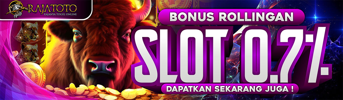 BONUS ROLLINGAN SLOT DAN CASINO 0.7% Banner