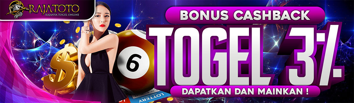 BONUS CASHBACK KEKALAHAN TOGEL 3% Banner