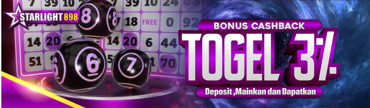 BONUS CASHBACK TOGEL 3% Banner