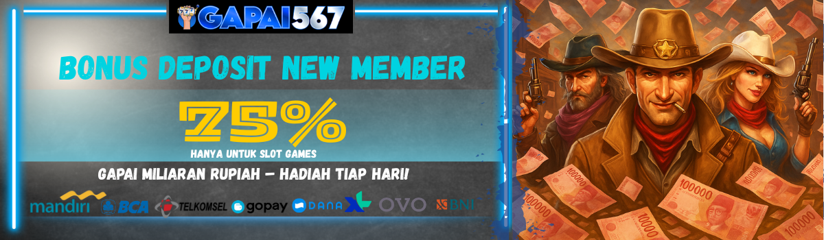 BONUS NEW MEMBER 75% Banner