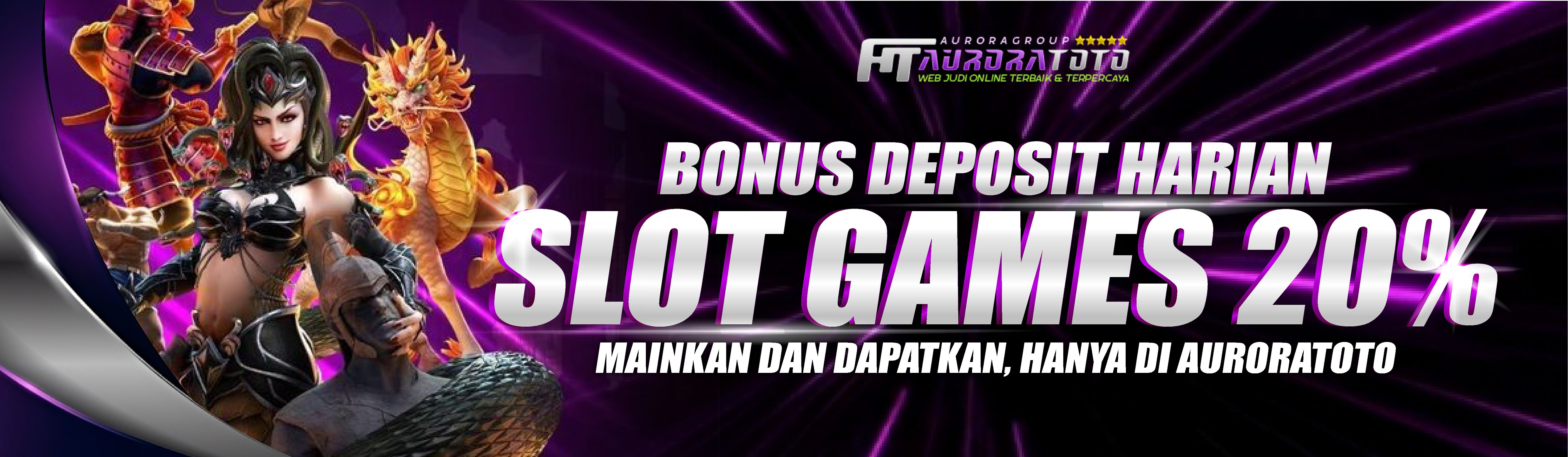 BONUS DEPOSIT SLOT 20%