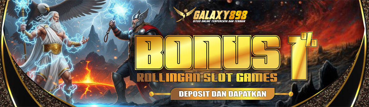 BONUS REBATE SLOT 1% Banner