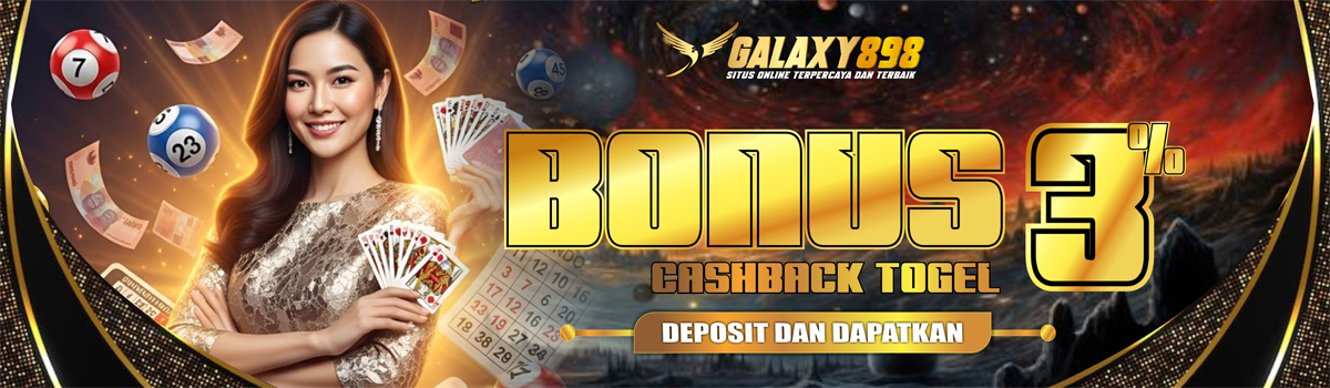 BONUS CASHBACK TOGEL 3% Banner