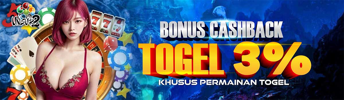 BONUS CASHBACK TOGEL 3% Banner