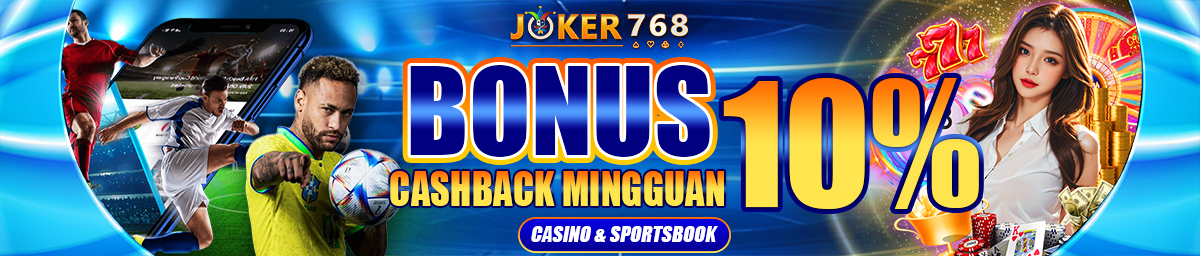 CASHBACK SPORTSBOOK MINGGUAN 10% Banner