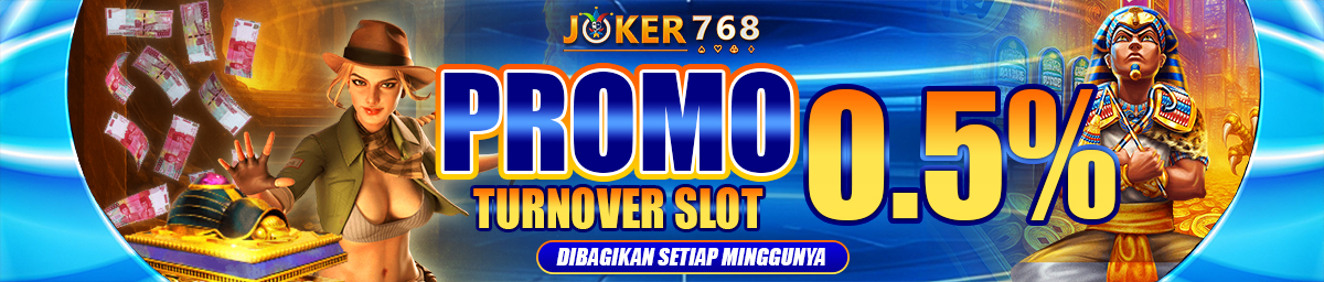 BONUS ROLLINGAN SLOT MINGGUAN 0.5% Banner