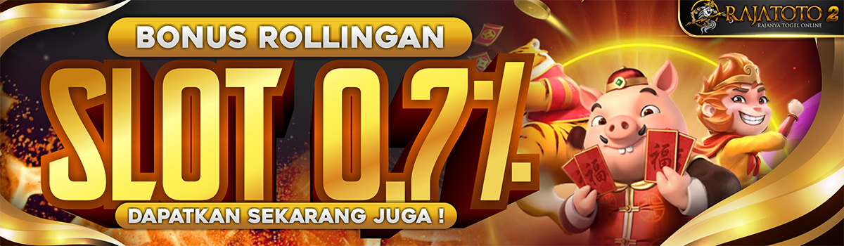 BONUS ROLLINGAN SLOT DAN CASINO 0.7% Banner